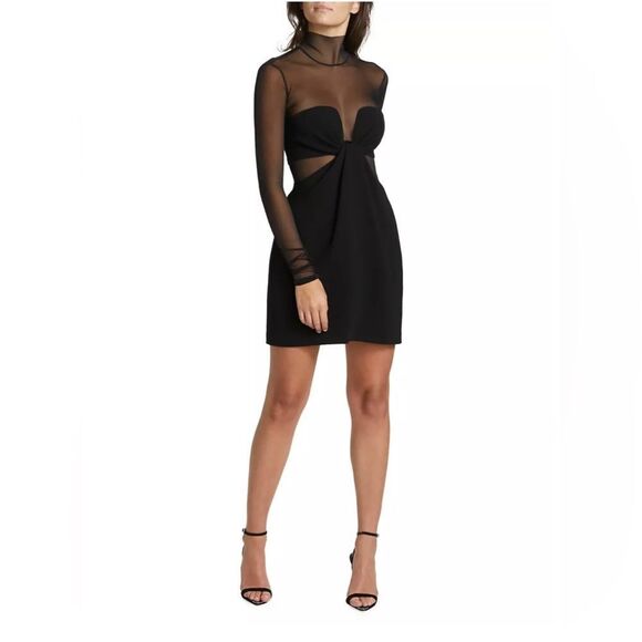 A.L.C. Rita High-Neck Mesh Minidress size 4 - Picture 1 of 13